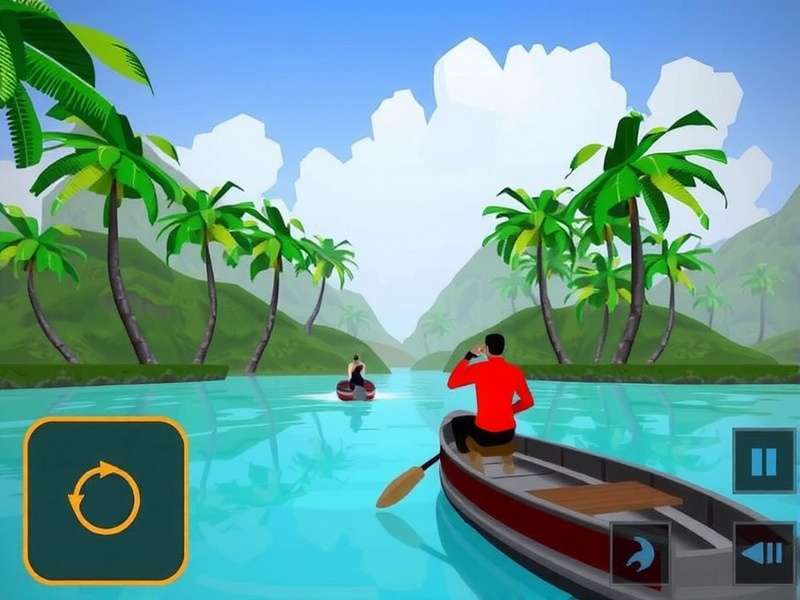 Navigating Through Kerala's Backwaters Kerala Backwater Explorer Gameplay Screenshot